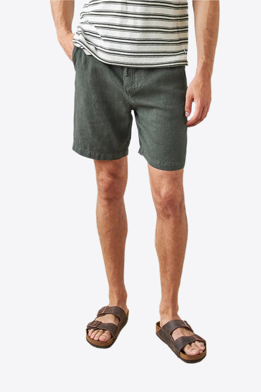 Ivy Green Linen Pants for men with Elastic Waist and Pockets – Lightweight Breathable Linen Trousers 3