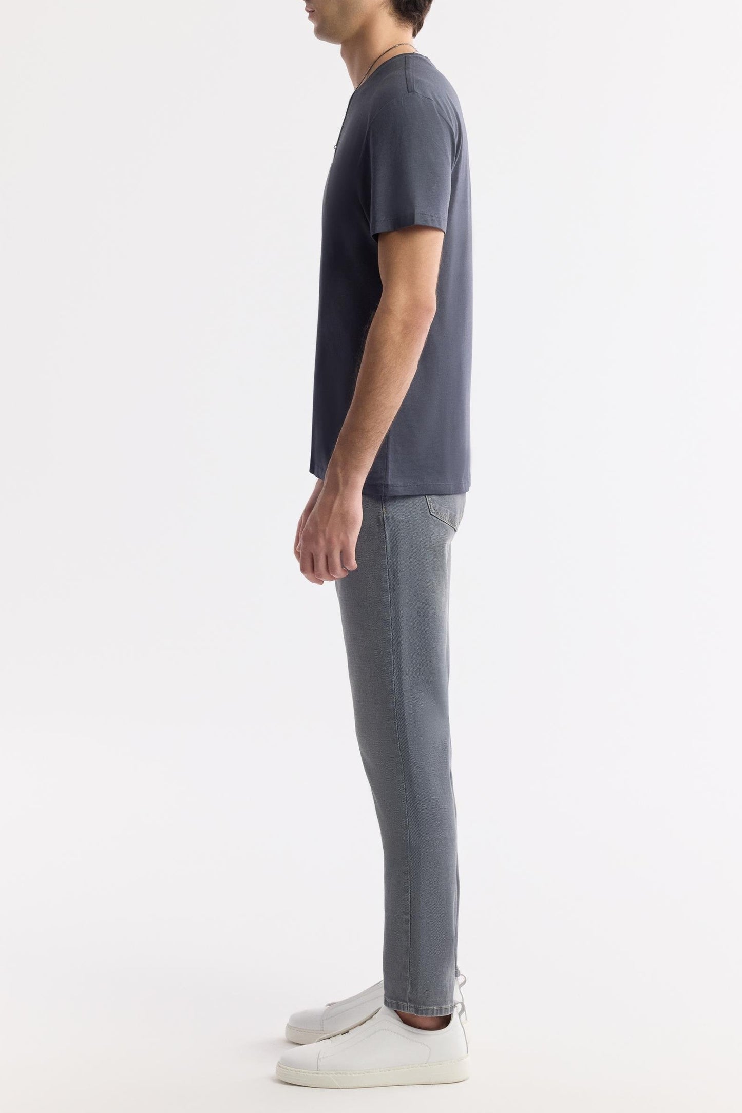 Anthracite Modal-Cotton Soft Touch T-Shirt