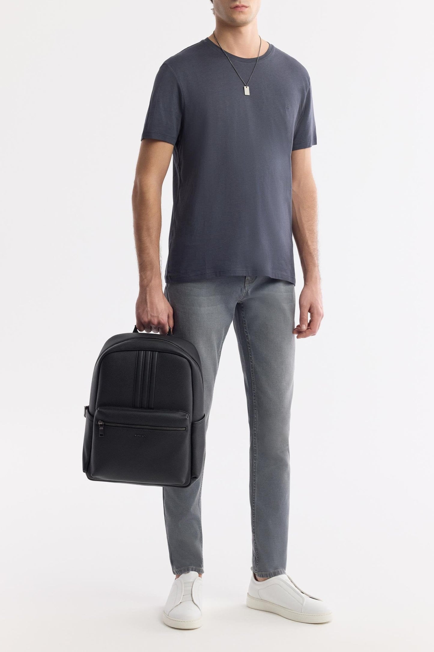 Anthracite Modal-Cotton Soft Touch T-Shirt