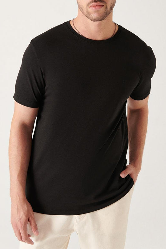 Black Modal-Cotton Soft Touch T-Shirt