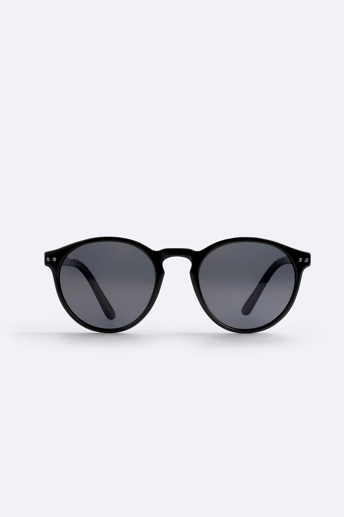 Clear Black Polarized Sunglasses – Round Frame