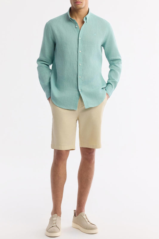 Mint Linen Summer Shirt – 100% Egyptian Linen