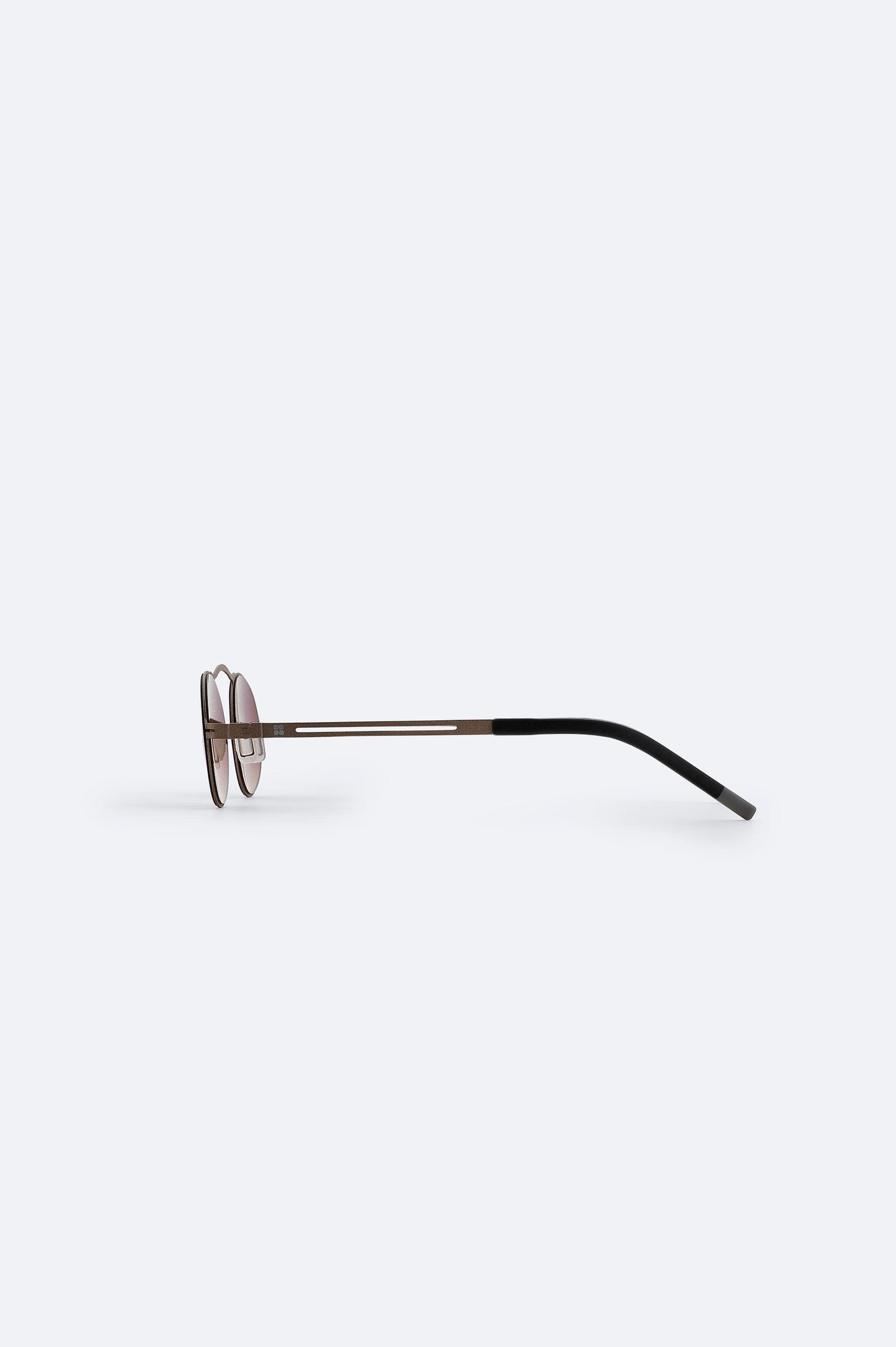 Brown Handmade Round Sunglasses – UV400 Gradient Lenses