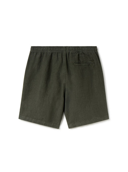 Ivy Green Linen Pants for men with Elastic Waist and Pockets – Lightweight Breathable Linen Trousers 0