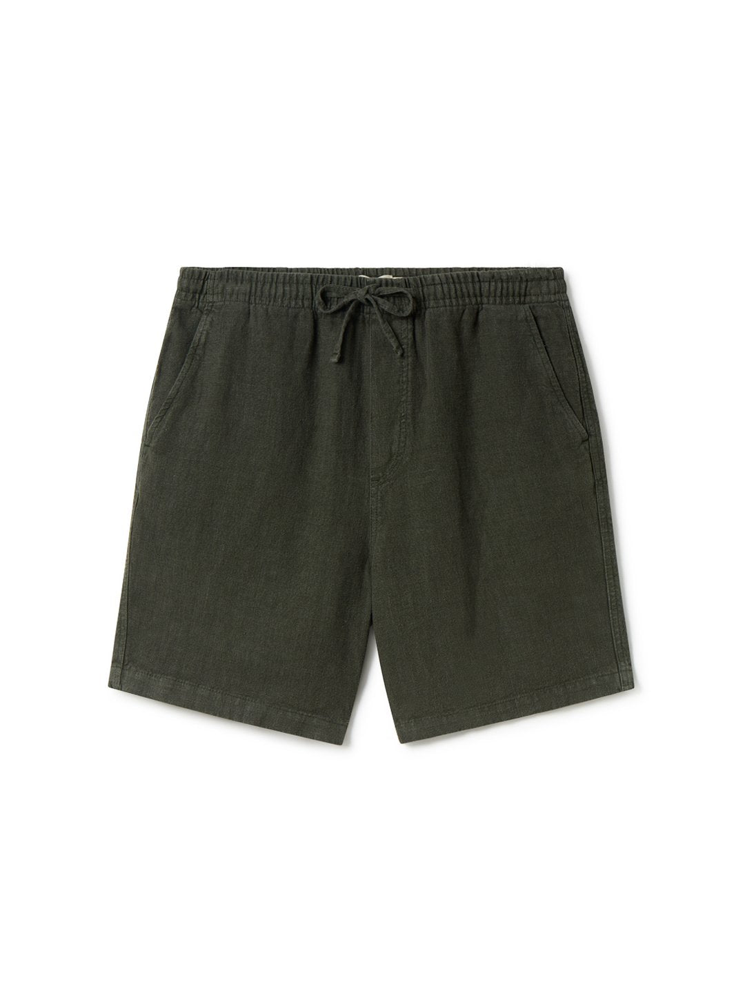 Ivy Green Linen Pants for men with Elastic Waist and Pockets – Lightweight Breathable Linen Trousers 1