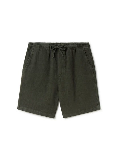 Ivy Green Linen Pants for men with Elastic Waist and Pockets – Lightweight Breathable Linen Trousers 1