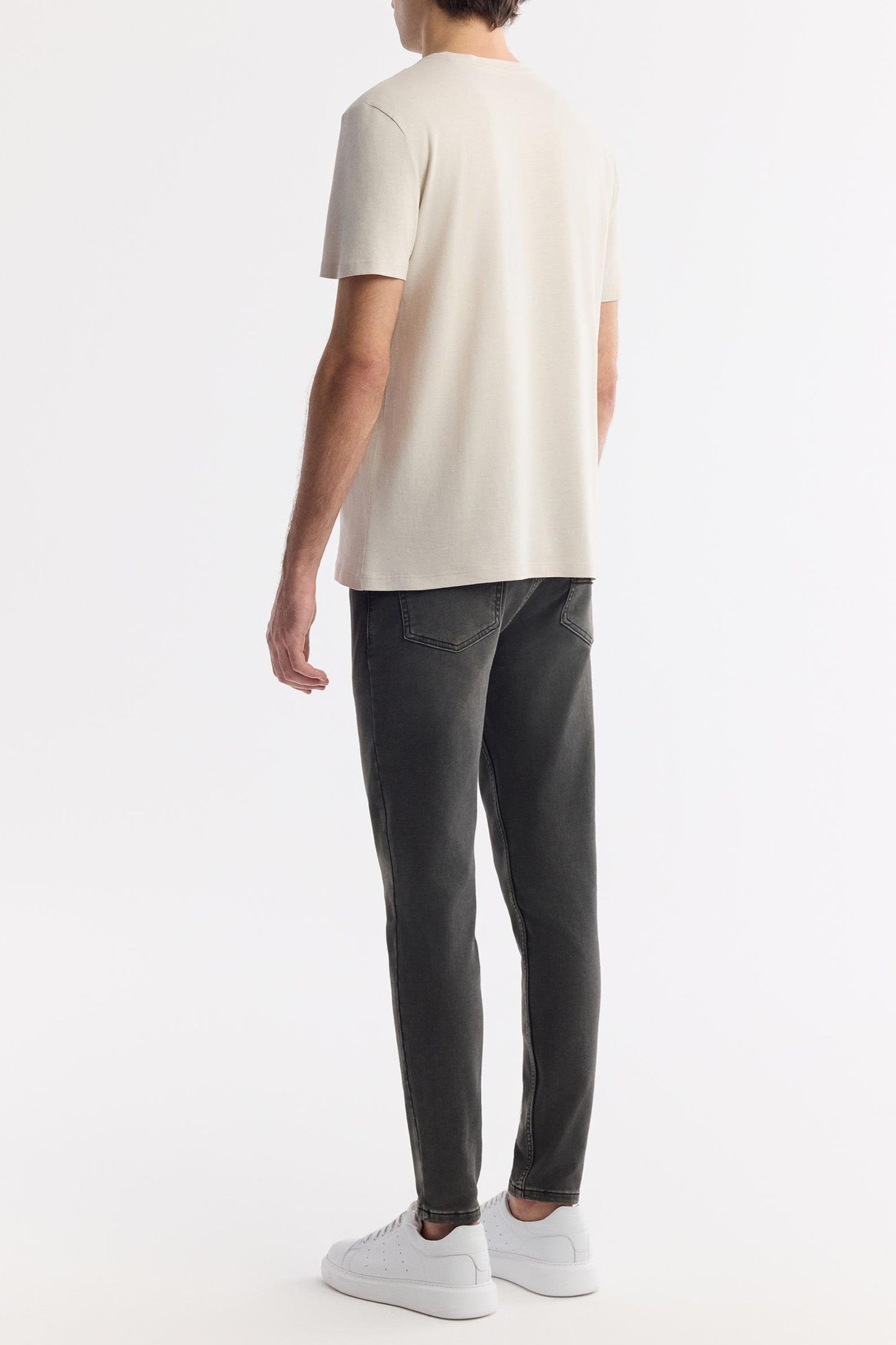 Beige Modal-Cotton Soft Touch T-Shirt