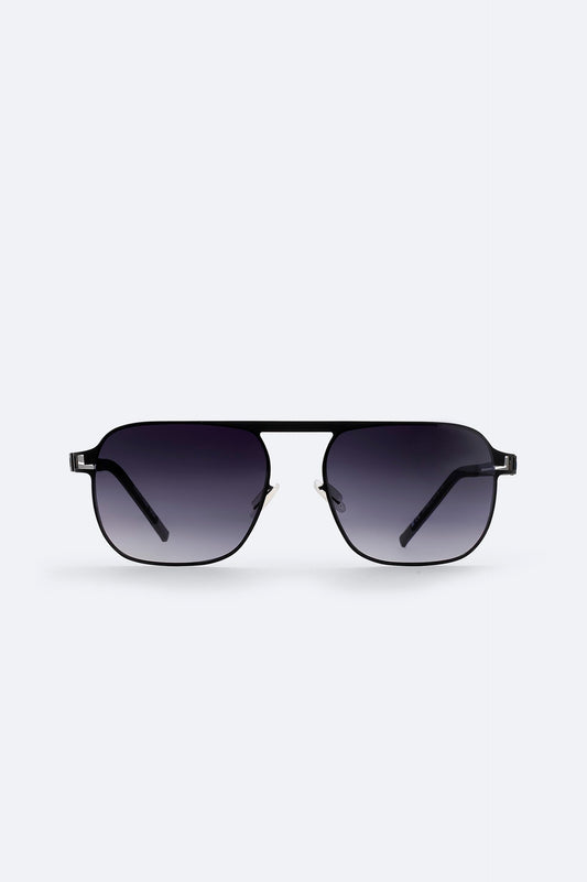 Men’s Black Rectangular Sunglasses – Handmade Frame