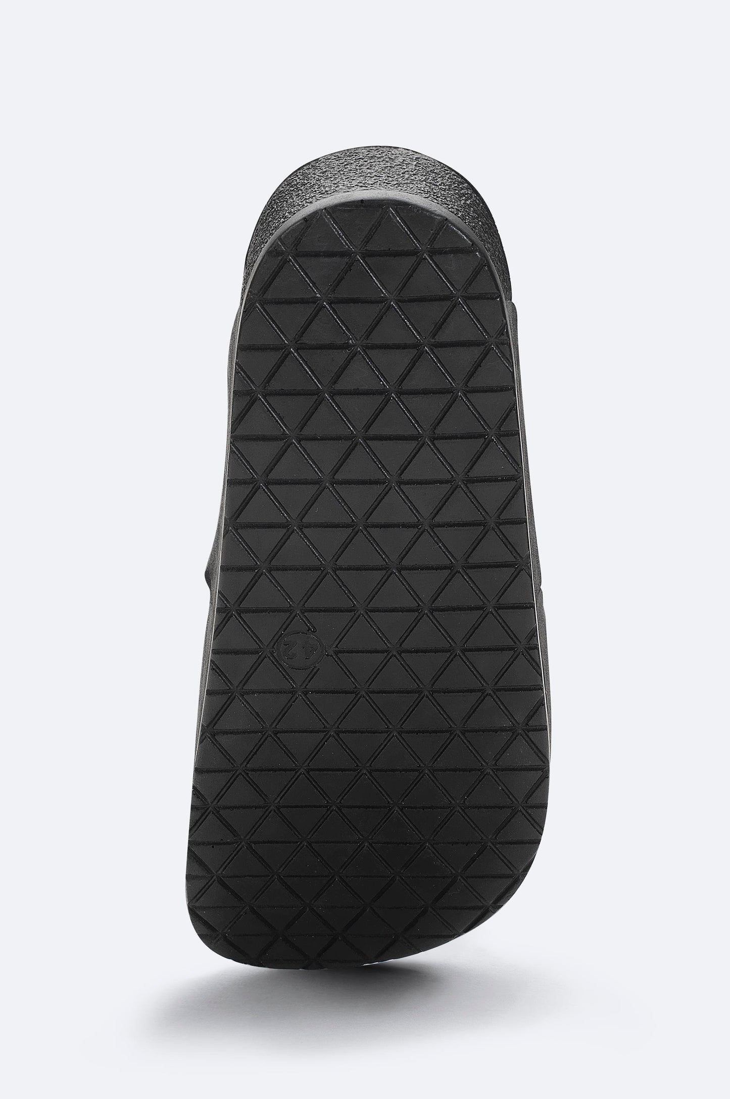 Black Cross-Strap Vegan Leather Sandals