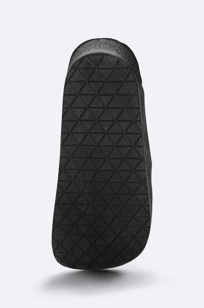 Black Double-Strap Sandals – Vegan Leather
