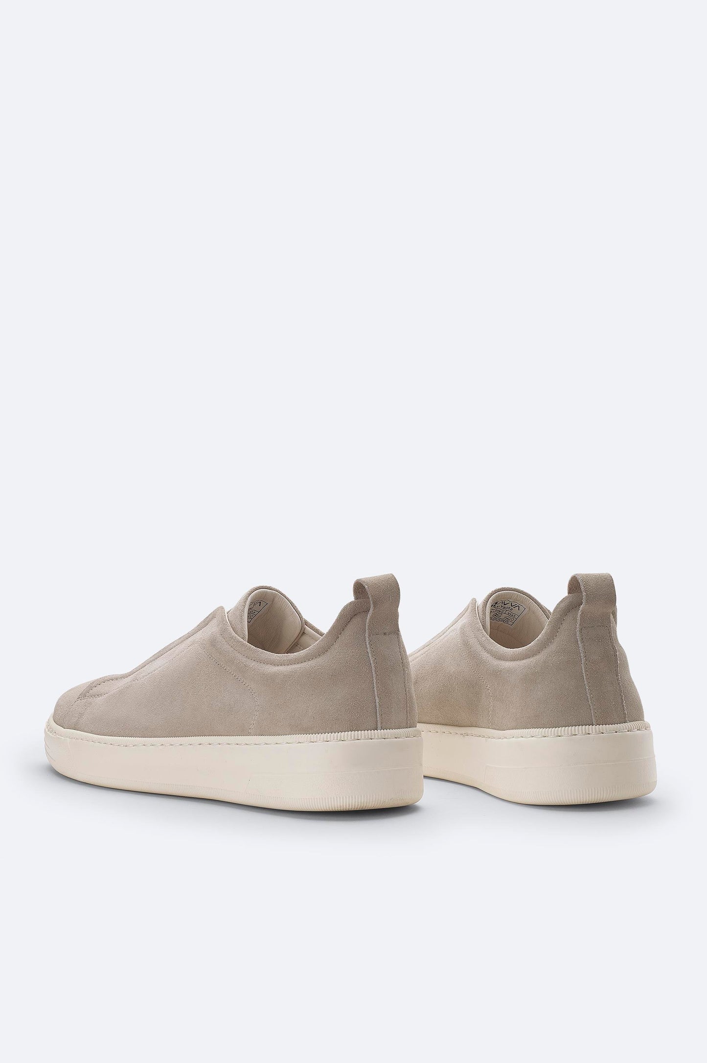 Gray Suede Elastic-Band Casual Shoes