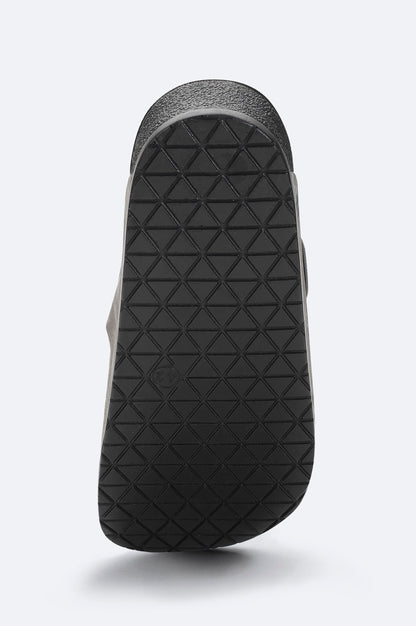 Gray Double-Strap Sandals – Vegan Leather