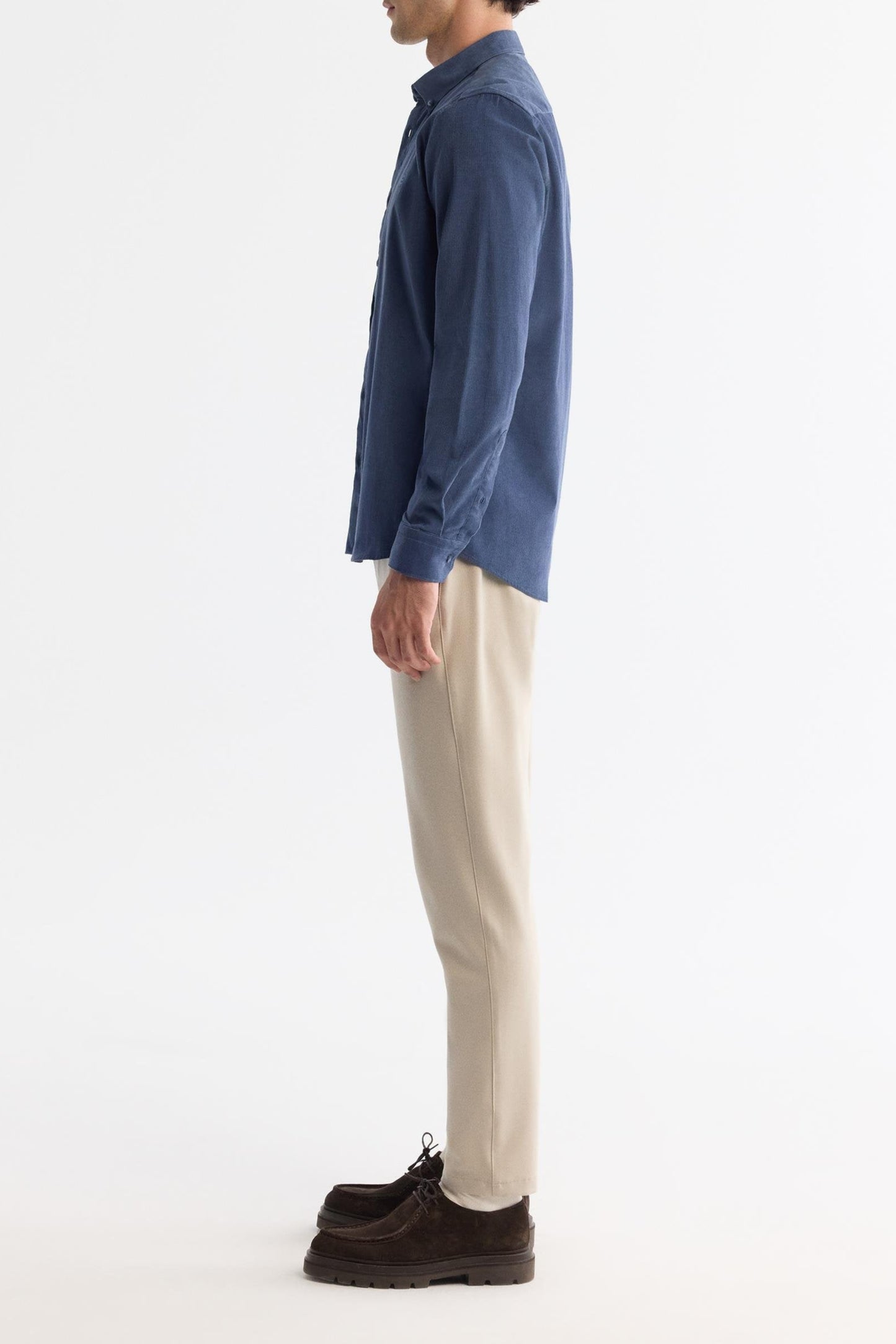 Blue Corduroy Comfort Shirt – 100% Cotton