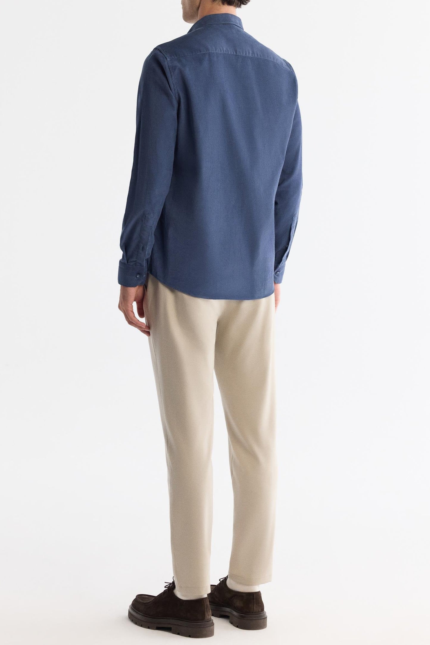 Blue Corduroy Comfort Shirt – 100% Cotton