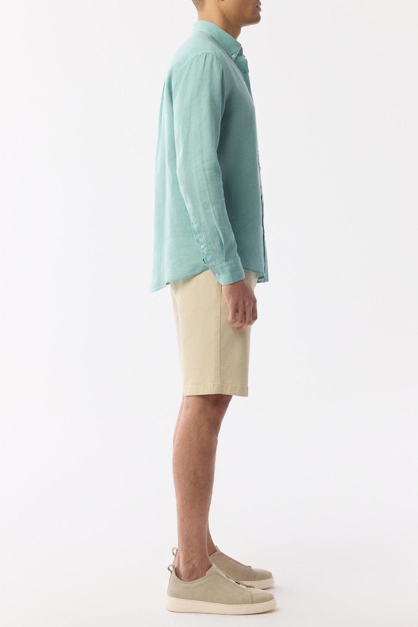 Mint Linen Summer Shirt – 100% Egyptian Linen