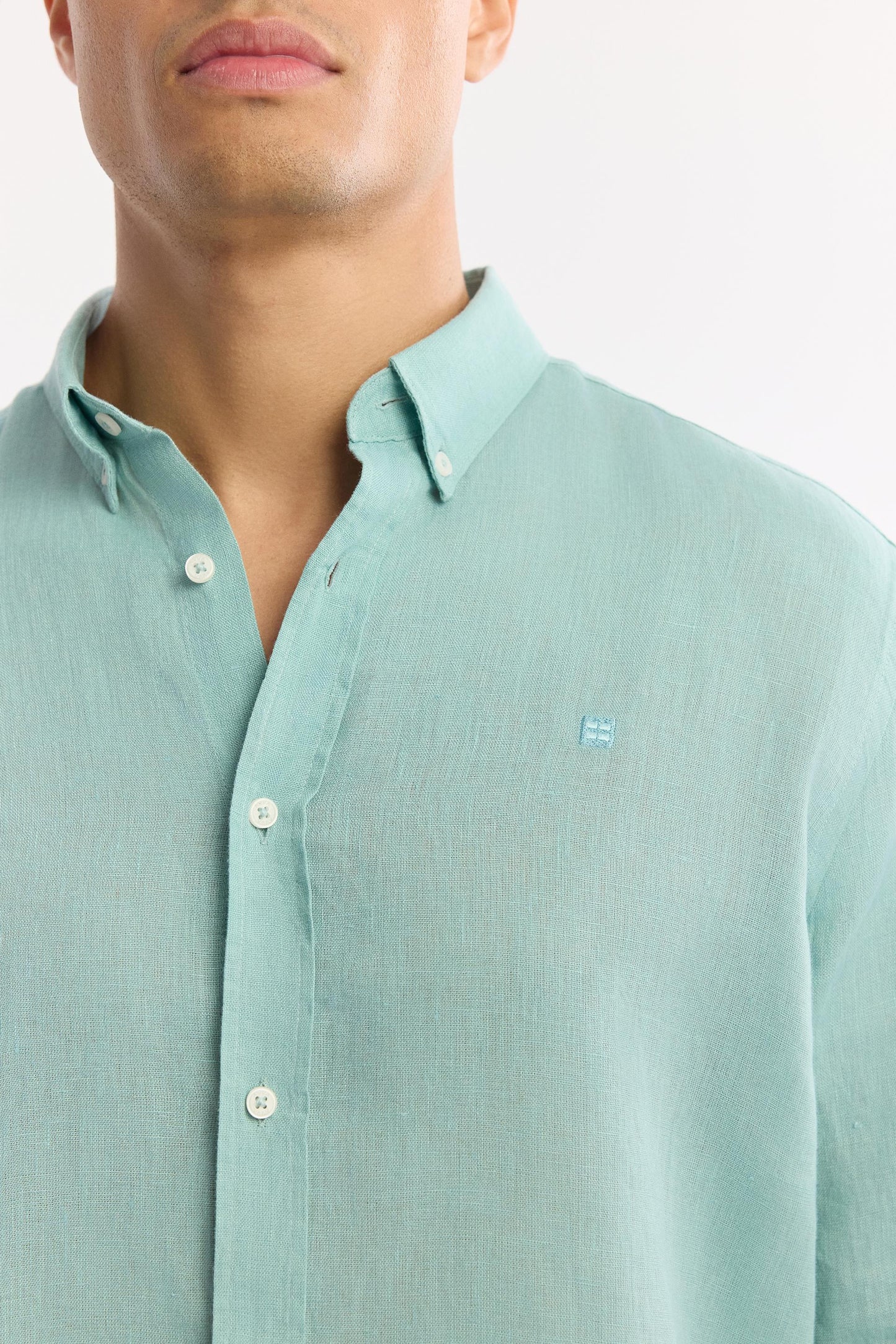 Mint Linen Summer Shirt – 100% Egyptian Linen
