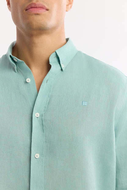 Mint Linen Summer Shirt – 100% Egyptian Linen