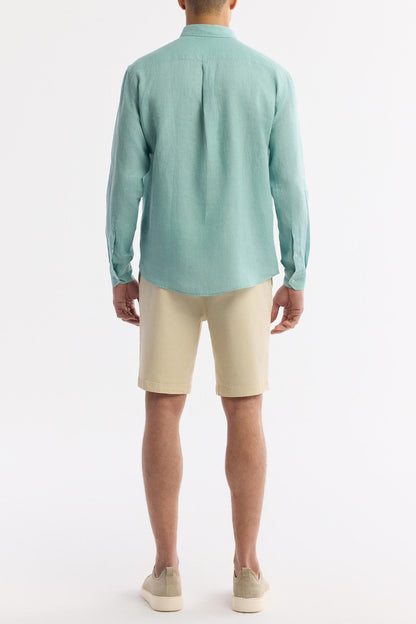 Mint Linen Summer Shirt – 100% Egyptian Linen