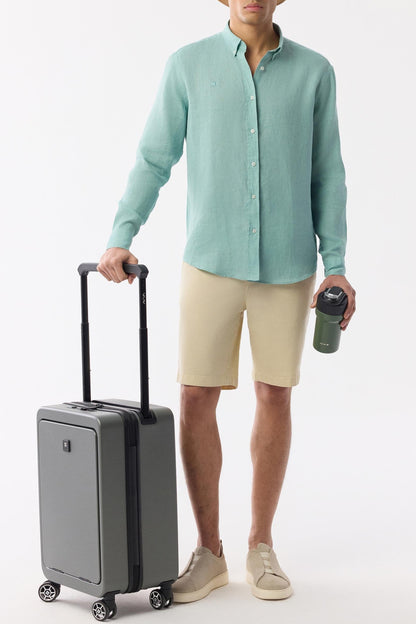 Mint Linen Summer Shirt – 100% Egyptian Linen