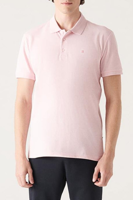 Pink Piqué Polo T-Shirt