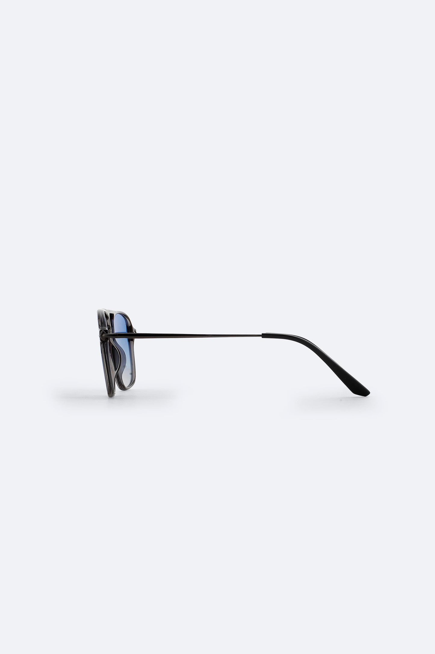 Men’s Silver Polarized Sunglasses – UV400 Blue Tint Lenses