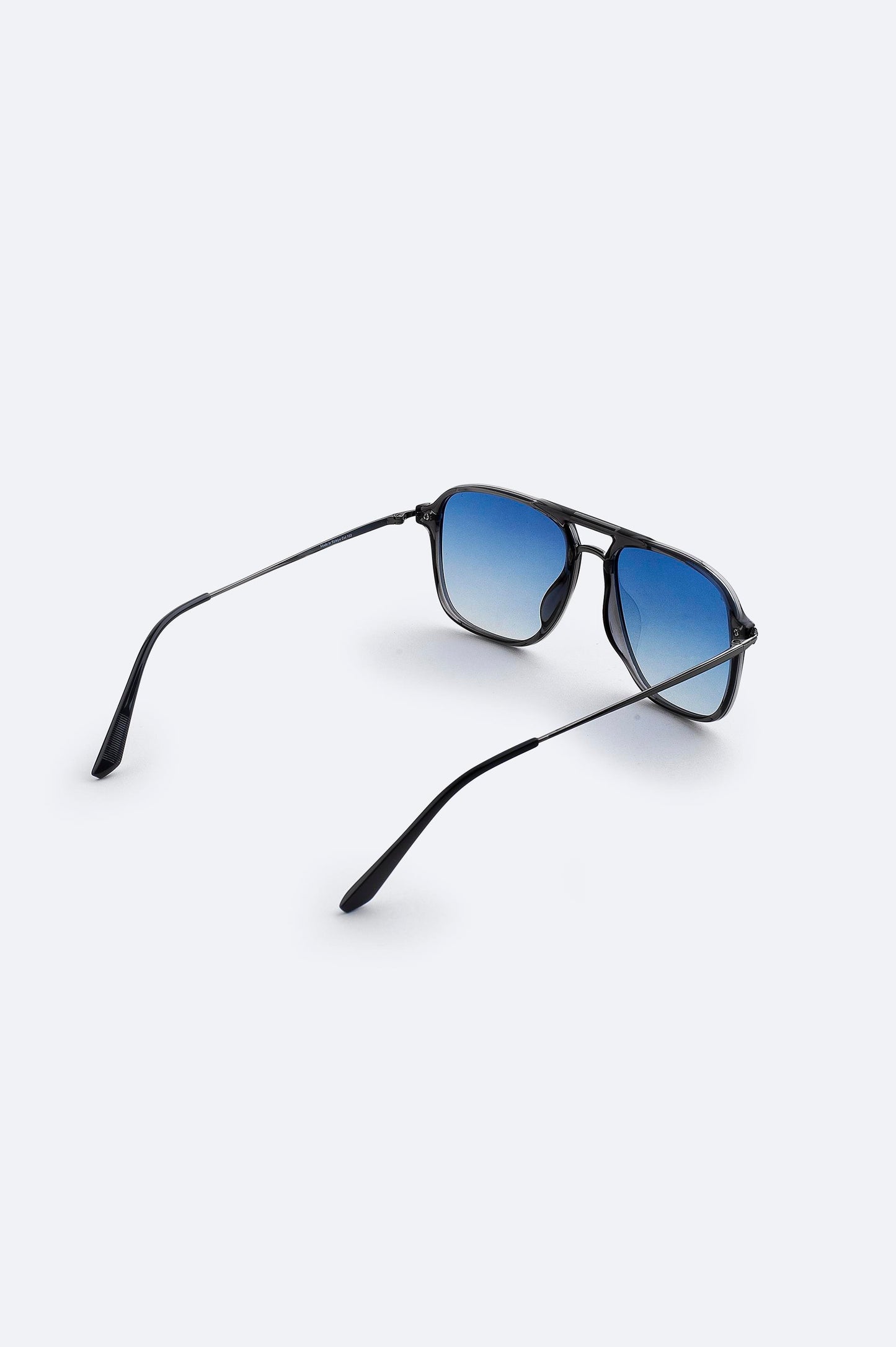 Men’s Silver Polarized Sunglasses – UV400 Blue Tint Lenses