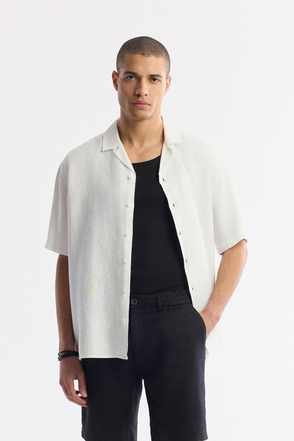 Men's Black Linen Shorts – 100% Egyptian Linen