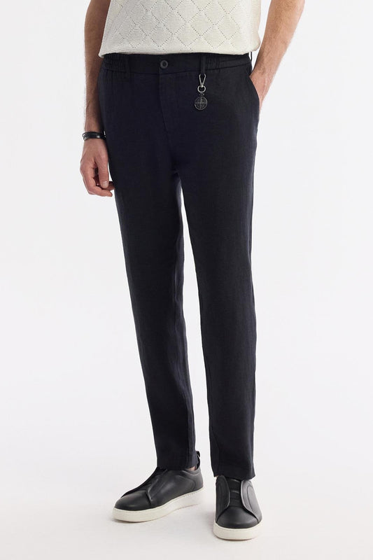 Men's Black Linen Pants